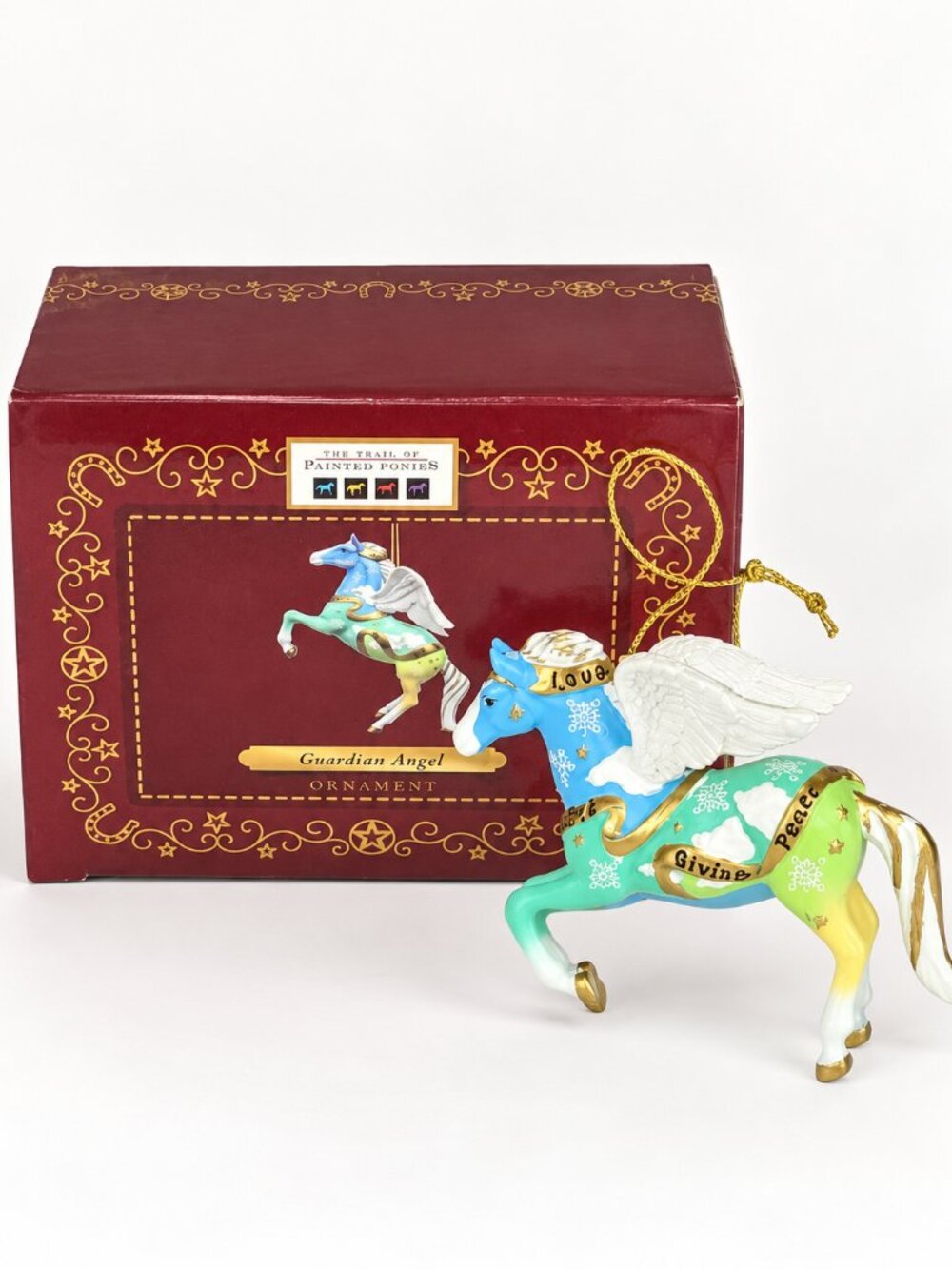 NIB Trail of Painted Ponies GUARDIAN ANGEL Winged Horse Ornament 2016 w/Box